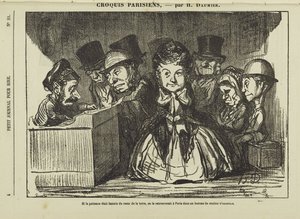 If Patience Had Disappeared All Over the World One Would Surely Find It Again at a Bus Station in Paris by Honoré Daumier